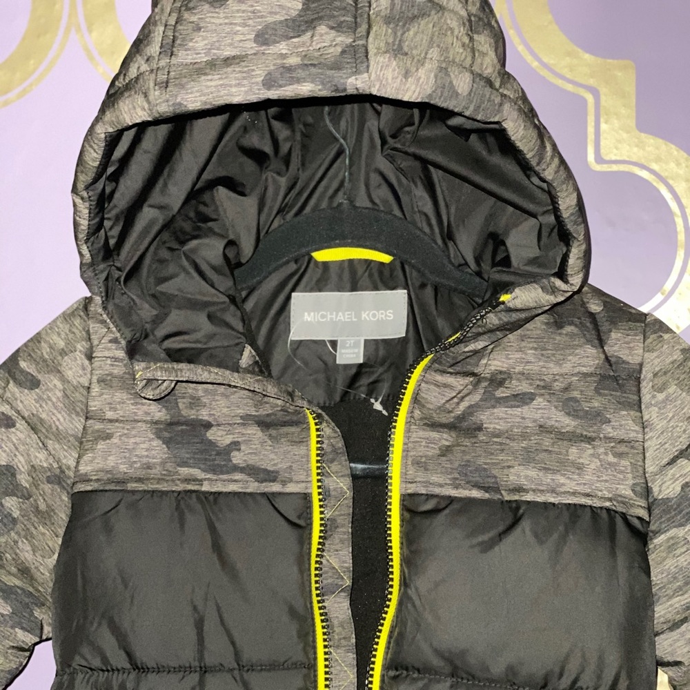 Michael KorsToddler Boys Hooded Camo Puffer Jacket